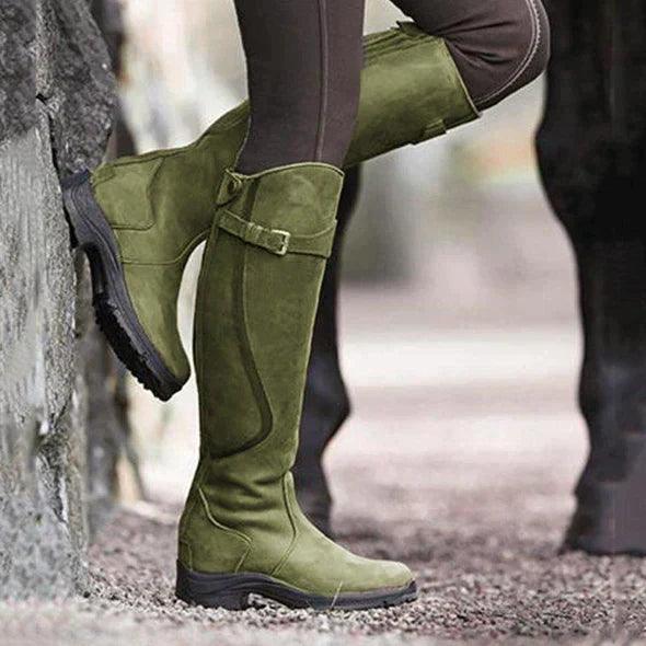 Keshia - Botas De Cuero Impermeables