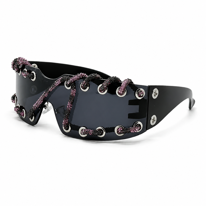 ChainShade - Gafas De Sol De Moda Con Cristales Con Tachuelas