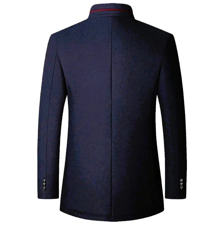Maldini - Elegante Abrigo De Lana Con Botones Frontales