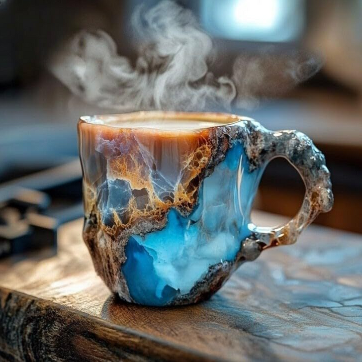CrystalMug - Tazas De Café De Cristal Mineral